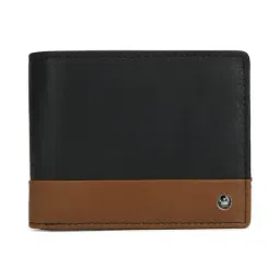 Louis Philippe Navy Leather Bi-Fold Wallet for Men-picture-23