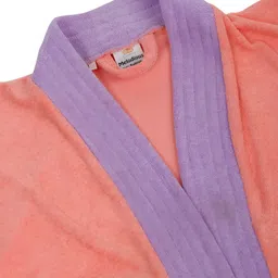 Creeva Melodious Kids Colourblocked Tie-Up Bath Robe image 4