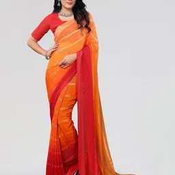 Moda Rapido Striped Saree With Unstitched Blouse Piece-image-86