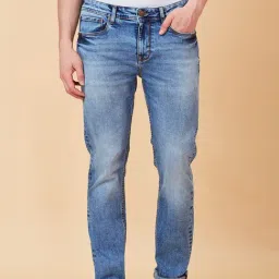 Being Human Blue Cotton Slim Fit Jeans-picture-44