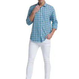 Raymond White Slim Fit Lightly Washed Jeans image 5