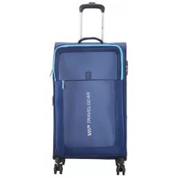 VIP Suprema Blue Solid Soft Medium Trolley Bag - 30 cm-picture-27