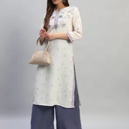 Cantabil Ivory Printed Kurti image 5