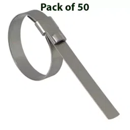 BAND-IT Ultra-Lok Preformed Clamp 201 Stainless Steel 1/4 Hard 19 mm Width 70 mm Inside Diameter, UL2109 (Pack of 50) image 2