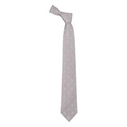 The Tie Hub Men Geometric Woven Design Pure Silk Broad Tie image 4