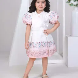 Peppermint Girls White Floral Dress-picture-44