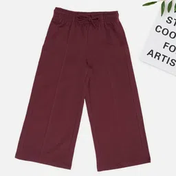 Pantaloons Junior Girls Pure Cotton Mid-Rise Relaxed Fit Track Pants-image-71