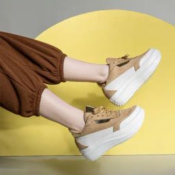Shezone Women's Beige Sneakers-picture-20