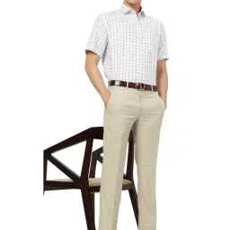 Greenfibre Khaki Slim Fit Trousers image 5