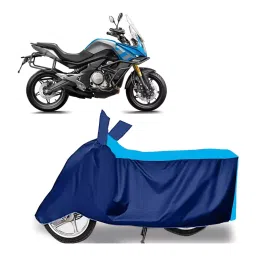 Auto Pearl Two Wheeler Cover for CFMoto 650MT - Cyan, Blue-picture-44
