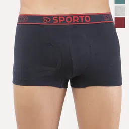 Sporto by Macho Men Pack Of 4 Short Trunks-picture-14