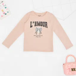 Pantaloons Junior Girls Typography Printed Cotton T-shirt-picture-41