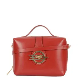 Baggit Red Solid Small Satchel Handbag-image-12