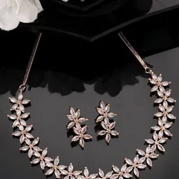 Anouk Gold-Plated Cubic Zirconia Stone Studded Jewellery Set-picture-14
