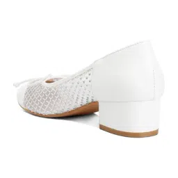 London Rag Women's White Ballerinas image 5