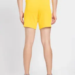 Adidas Yellow Regular Fit Striped Sports Shorts image 2