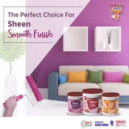 Magic Paints Series Magic Smart Interior Acrylic Emulsion Paint Capacity 20 L White Wine image 3
