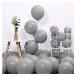 Bubble Trouble  gray balloons party decoration for boys Grey Pack of -100-picture-46