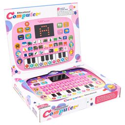 House of kids Piano Laptop with LED Screen & Music Computer Tablet - Pink-picture-23