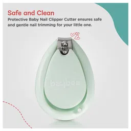 BAYBEE Premium Quality Oval Shape Nail Clipper Pack of 2 - Pink Green image 3