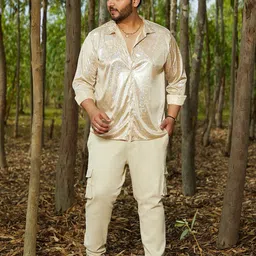 Instafab Plus Comfort Printed Spread Collar Casual Shirt image 3