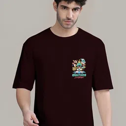 Kushi Flyer Men Graphic Printed Round Neck Relaxed Fit T-shirt-picture-31