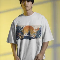 SENO TEX Men Graphic Printed Round Neck Cotton Oversized T-shirt-image-89