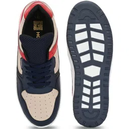 hoversoul Hoversole Men's SKYLINE Navy & Beige Casual Sneakers image 4