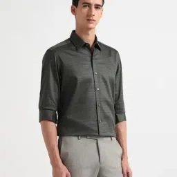 Arrow New York Green Cotton Slim Fit Printed Shirt image 3