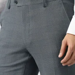 Van Heusen Grey Slim Fit Trousers image 4