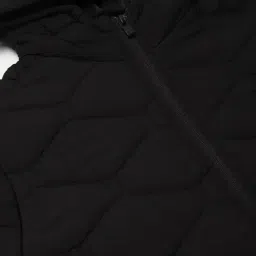 Allen Solly Black Regular Fit Quilted Hooded Jacket image 5