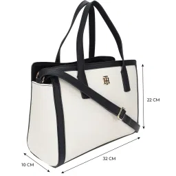 TOMMY HILFIGER Moonglow & Navy Solid Handbag image 4