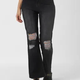 FOREVER 21 WOMEN HIGH WAIST FLARED FIT REGULAR LENGTH JEANS-picture-15
