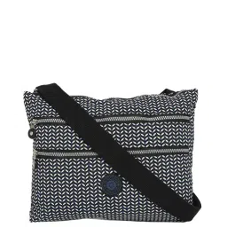 Baomi Black & White Printed Medium Cross Body Bag-picture-11
