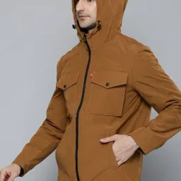 Levi's Worker Brown Regular Fit Hooded Jacket-picture-30