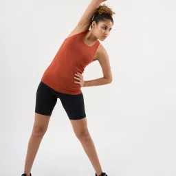 Dcyphr Burnt Orange Plain Sports T-Shirt image 4