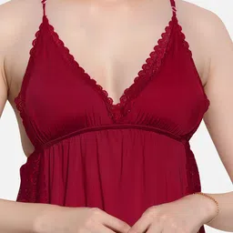 FIMS Self Design Satin Baby Doll image 4