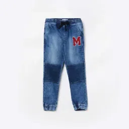 Fame Forever by Lifestyle Boys Blue Cotton Printed Jeans-picture-33