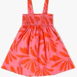 GAP Girls Pink Cotton Printed Dress image 2