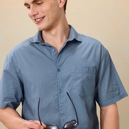 Mast & Harbour Pure Cotton Drop-Shoulder Sleeves Relaxed Fit Casual Shirt-picture-17