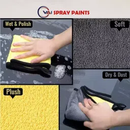 VAI Heavy Microfiber Cloth ‎40x40 cm 600 GSM (Pack of 4 Pcs) image 5