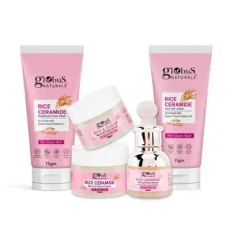 Globus Naturals Rice Ceramide Face Wash, Face Cream, Face Serum, Peel Off-Mask & Face Scrub Combo-picture-31