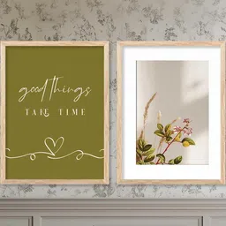 WALLLANE Brown Wood Wall Art image 2