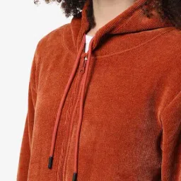 Campus Sutra Rust Regular Fit Sweatshirt image 4