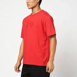 GAP Red Cotton Regular Fit Printed T-Shirt image 3