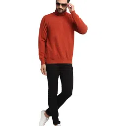 Club York Brown Regular Fit Full Sleeves Sweatshirt image 5