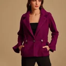 Kazo Jacket With Peplum Sleeves-picture-18