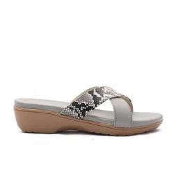 Padvesh Printed Leather Wedge Sandals image 3