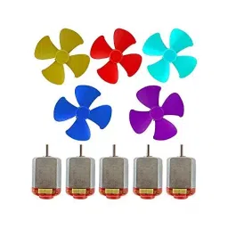 TECHDELIVERS 5 Pcs DC Toy Motor 5 Pcs Plastic Fan by (Pack of 5 Piece)-picture-32