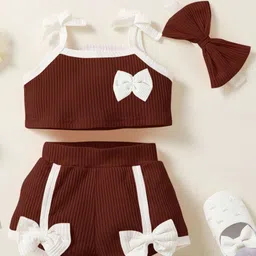 Emblica Unisex Kids Striped T-shirt with Shorts-picture-28